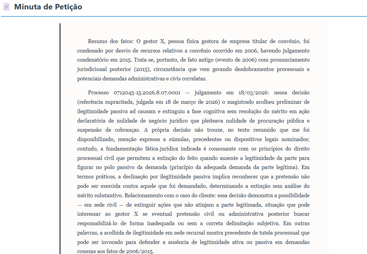 Painel principal do Insight